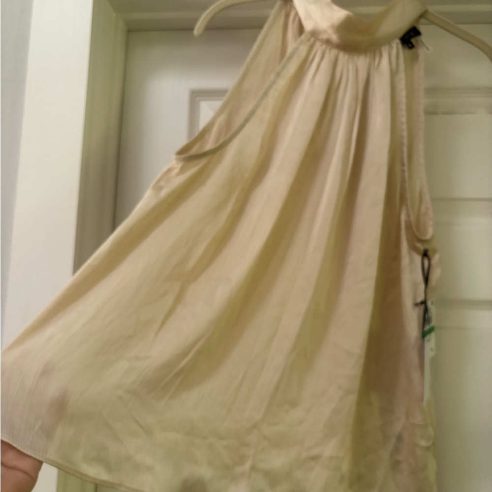 1. State Women's Cream Halter Blouse - Picture 5 of 6